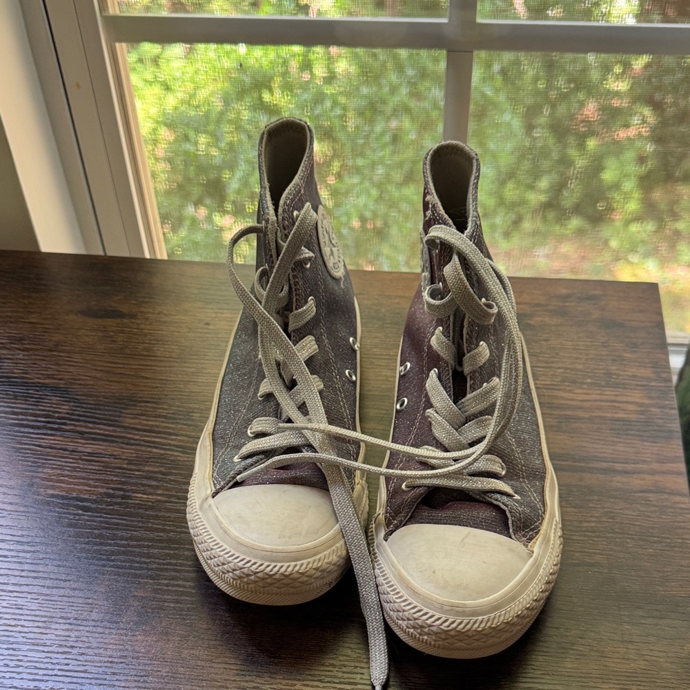 Girls’ Converse High-Top Sneakers - Sparkly